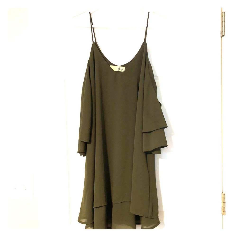 Cold shoulder dress